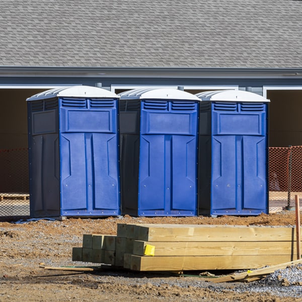 is there a specific order in which to place multiple portable toilets in Waverly Iowa